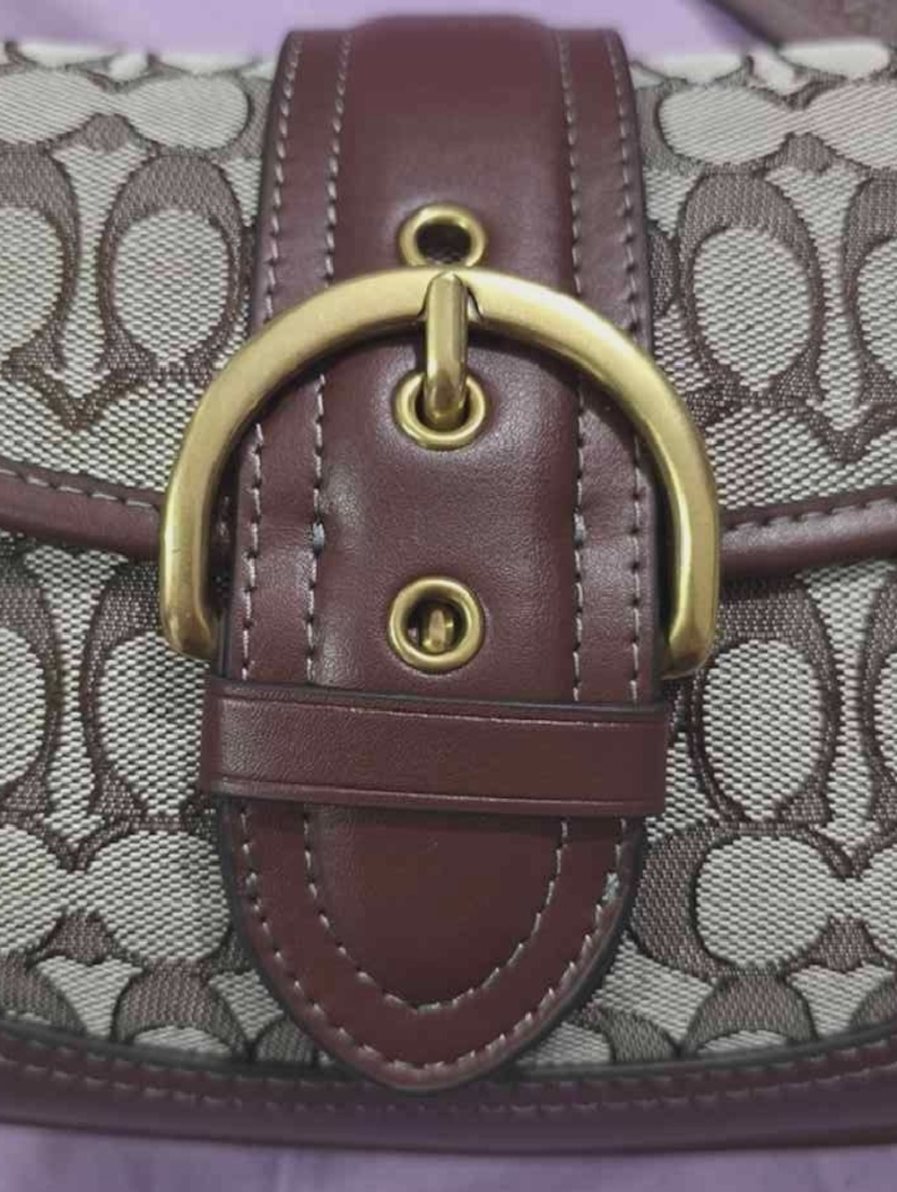 Coach Jacquard Vintage Underarm Bag - Picture 3 of 8